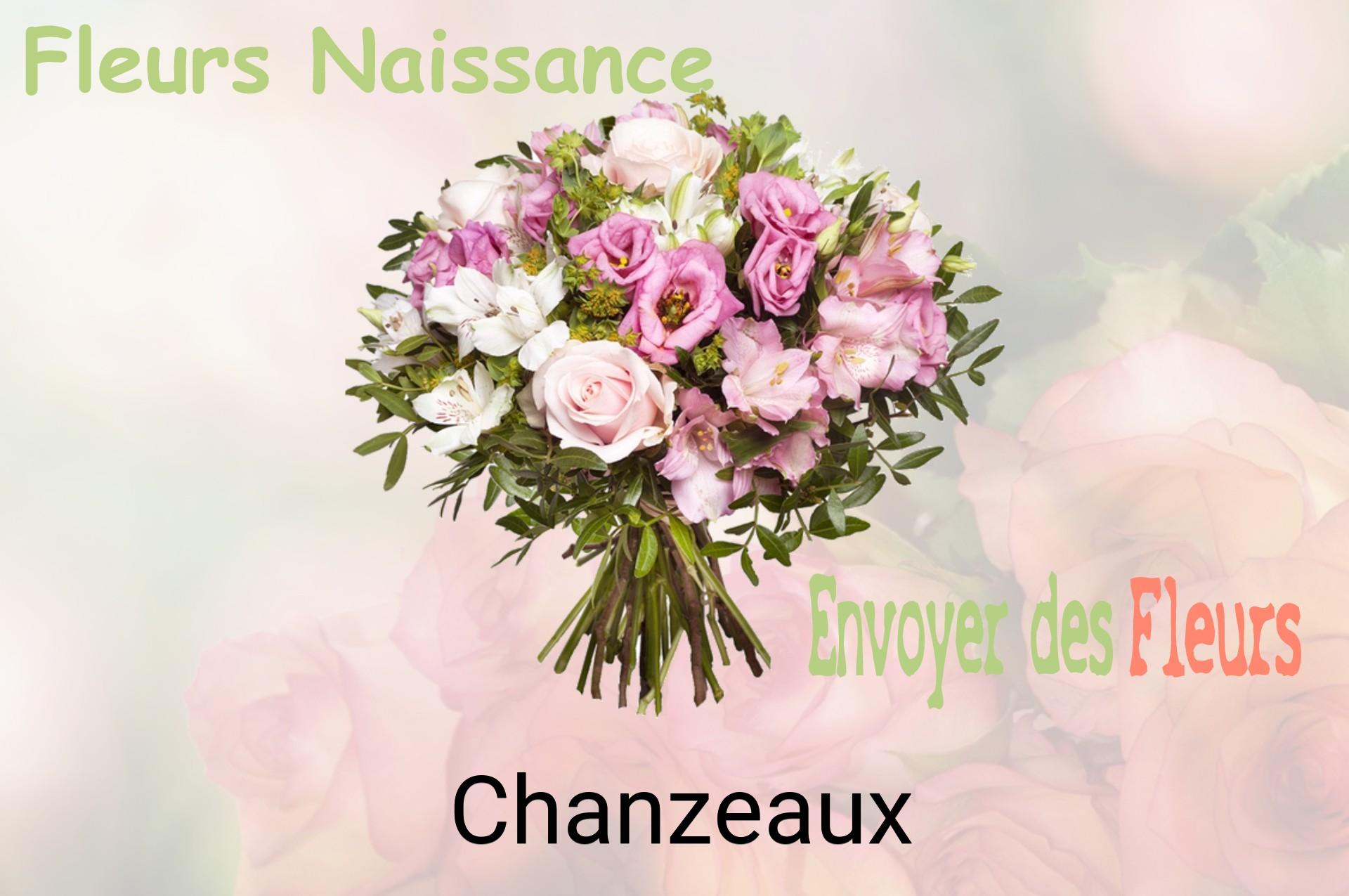 Bouquet de fleurs de naissance livré à Chanzeaux